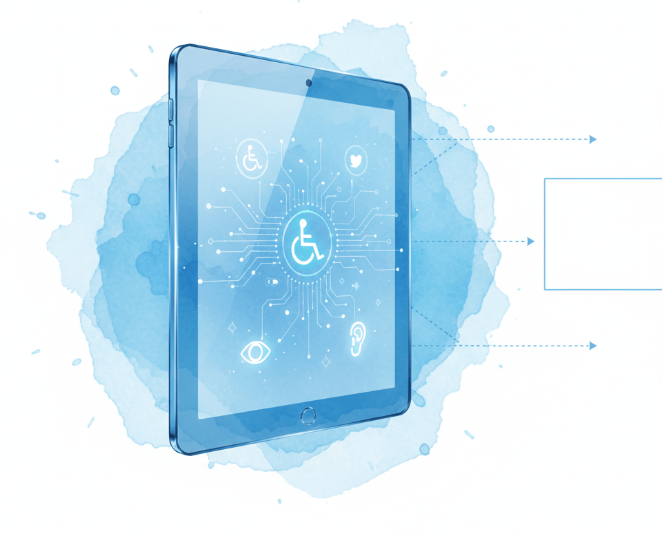 Ilustracja procesu dostępności cyfrowej - wariant 4